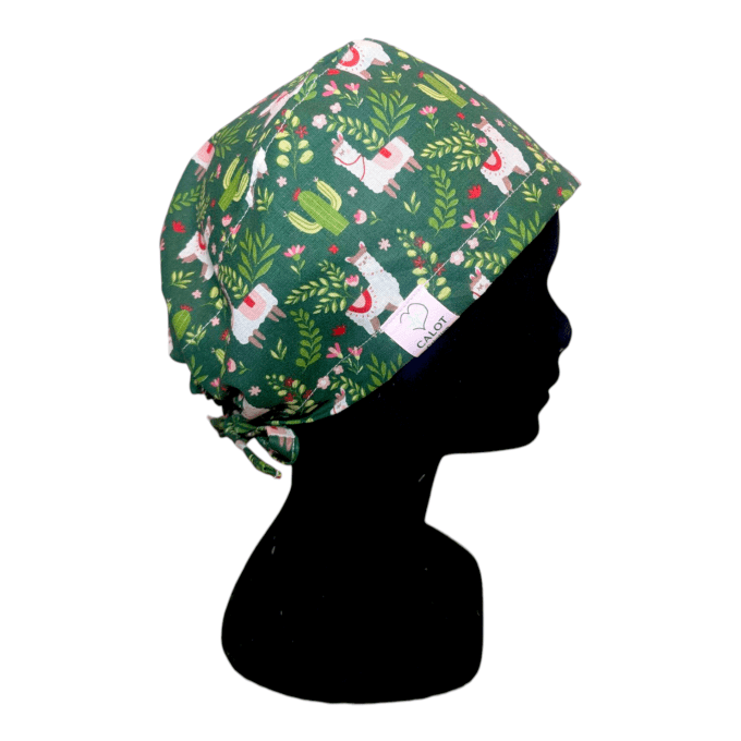 entre petits alpagas stylisés, cactus et fleurs délicates, ce motif apporte une ambiance chaleureuse