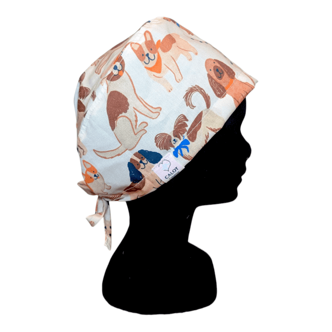 Des toutous de toutes les formes et couleurs, dessinés dans un style chaleureux et jovial